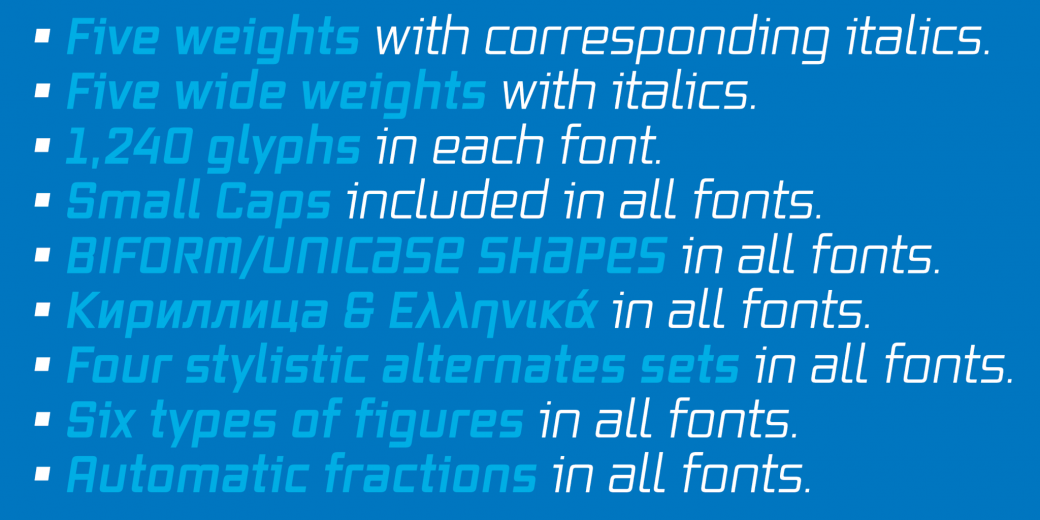 Vox Wide Light Italic Font preview